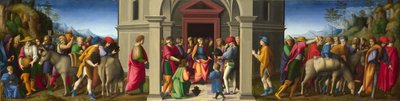 Giuseppe riceve i suoi fratelli alla loro seconda visita in Egitto da Francesco Ubertini Bacchiacca